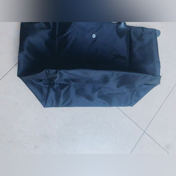 Longchamp large tote bag black color universal style versatile shoulder Purse - Picture 10 of 15